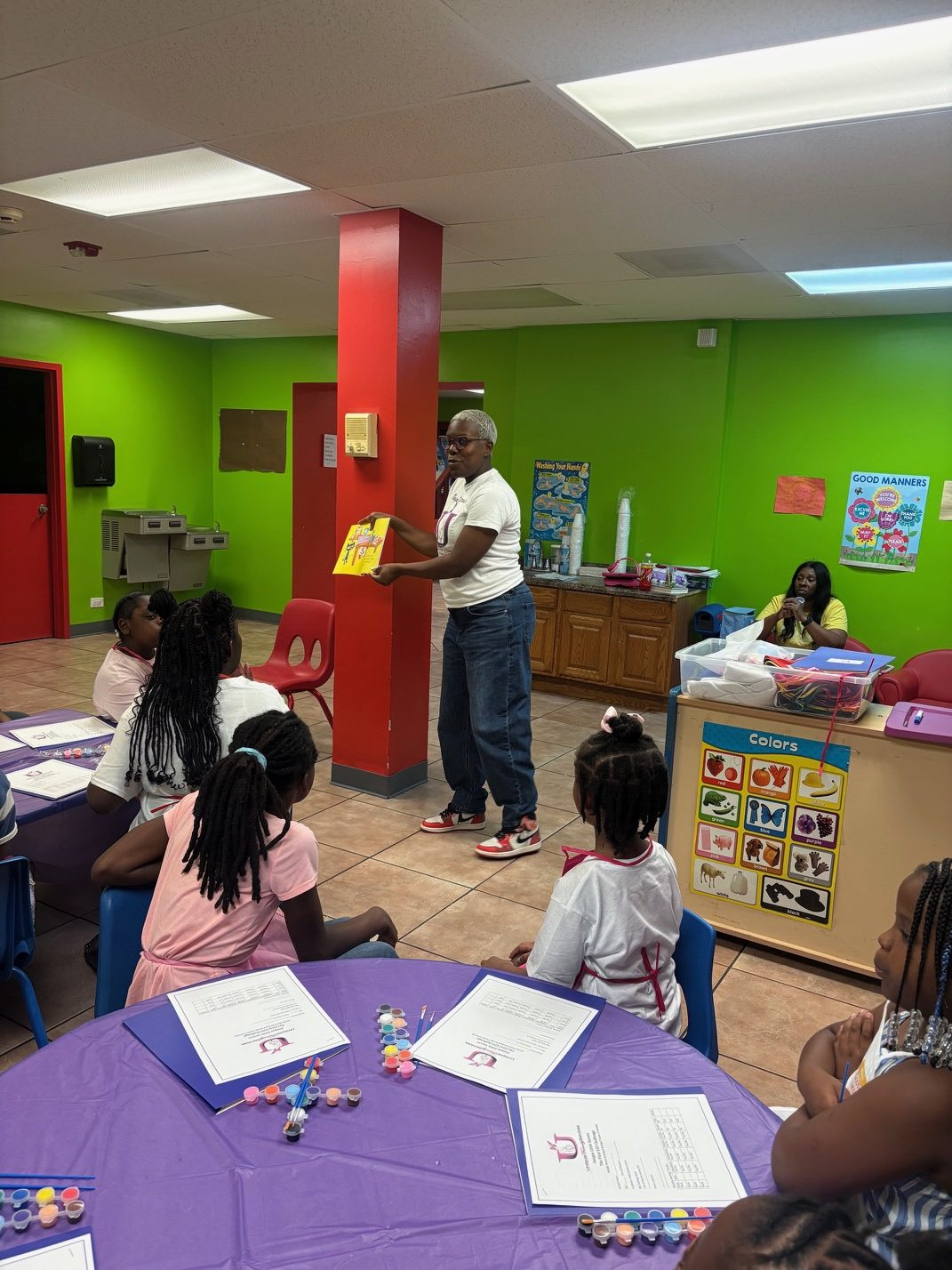 An instructor leads a financial literacy lesson
